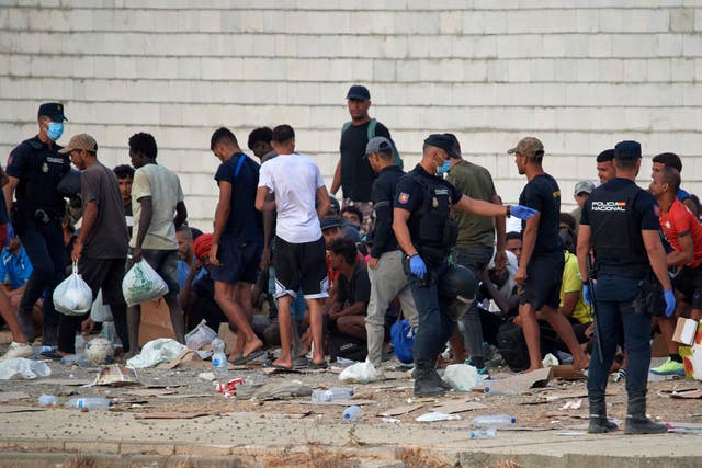 Migrants in Ceuta