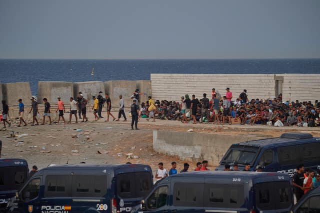 Migrants in Ceuta
