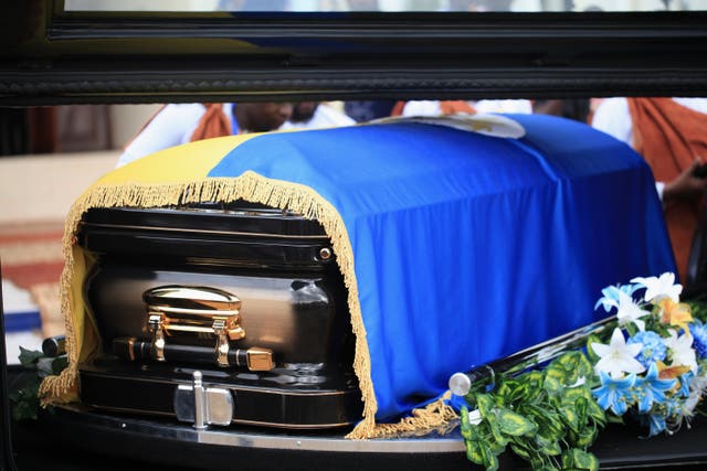The coffin of Tooro’s King Oyo Nyimba 