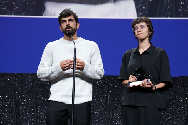 Yuval Abraham, left, and Rachel Szor 