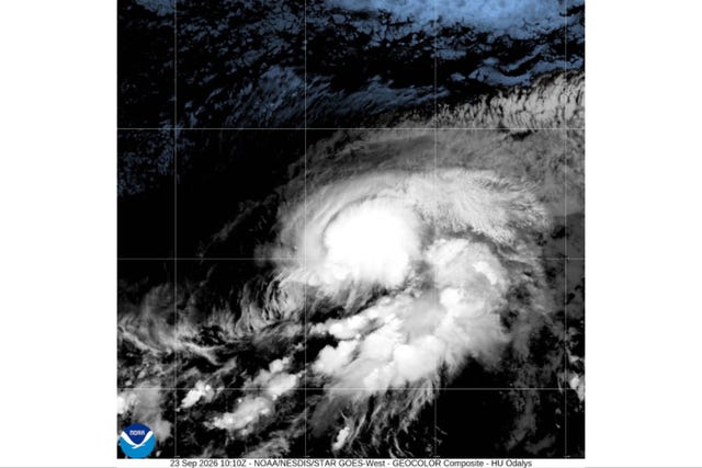 Hurricane Odalys in the Pacific Ocean
