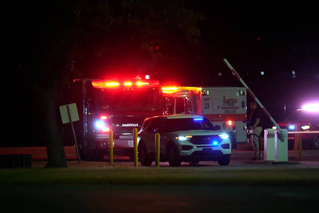Emergency vehicles arrive at Riverbend Maximum Security Institution