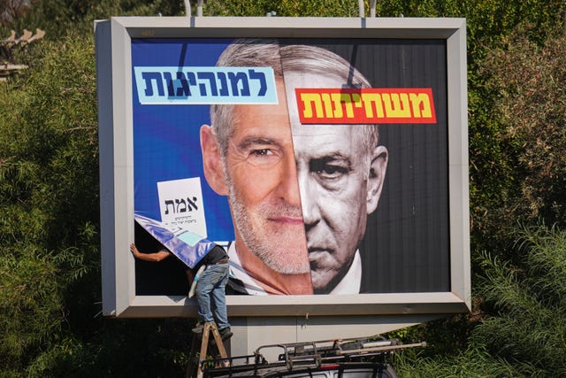 APTOPIX Israel Elections