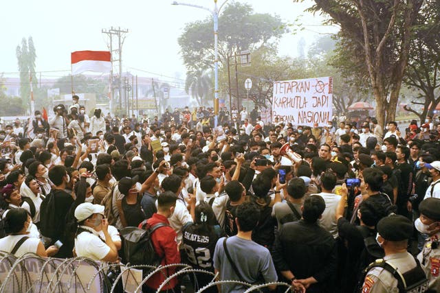 Indonesia Haze Protest